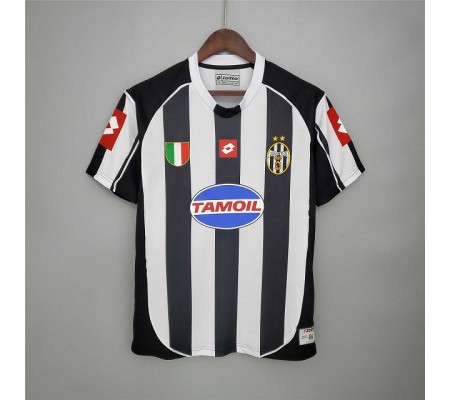 Juventus 02/03 Home Black&White Soccer Jersey